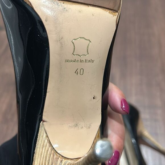 gianvito rossi black Patent Leather Pumps, Size 10 (40) - Picture 11 of 16
